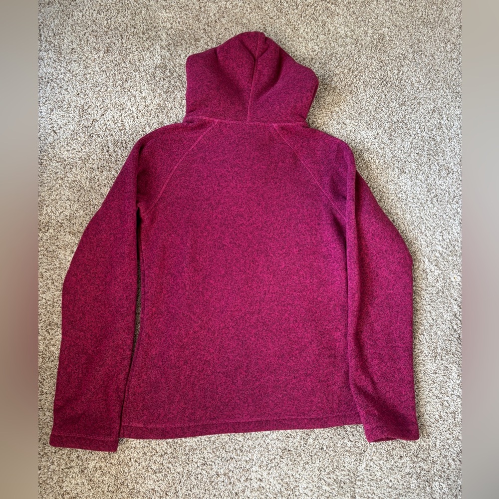 KOPPEN Fleece Pullover with Sherpa lined Hoodie Pink Size Small - Picture 2 of 7
